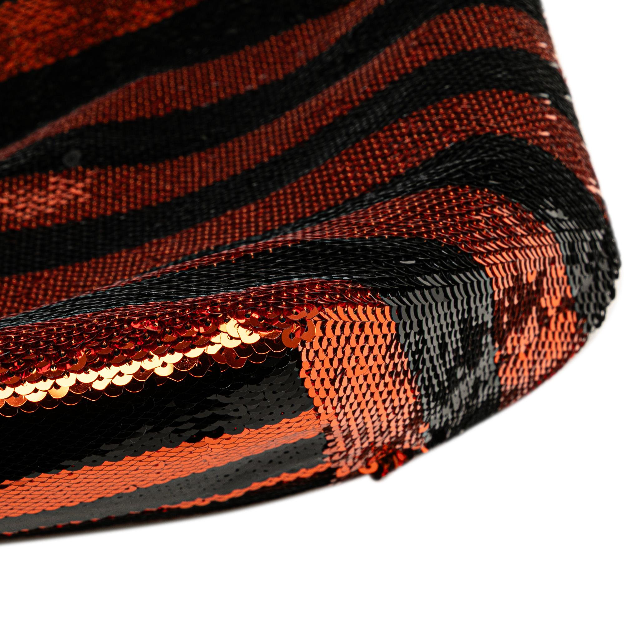 Prada Satin Sequin Stripes Tote