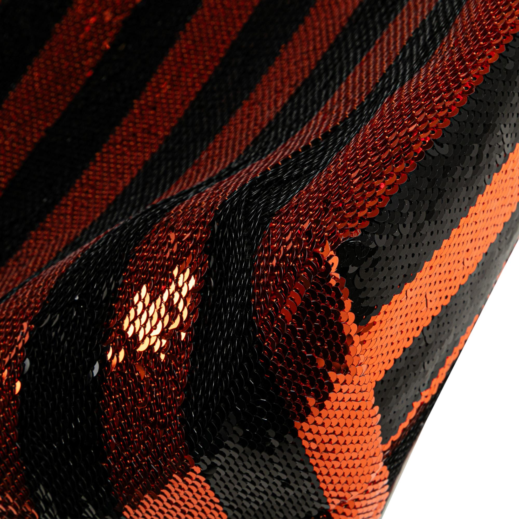 Prada Satin Sequin Stripes Tote