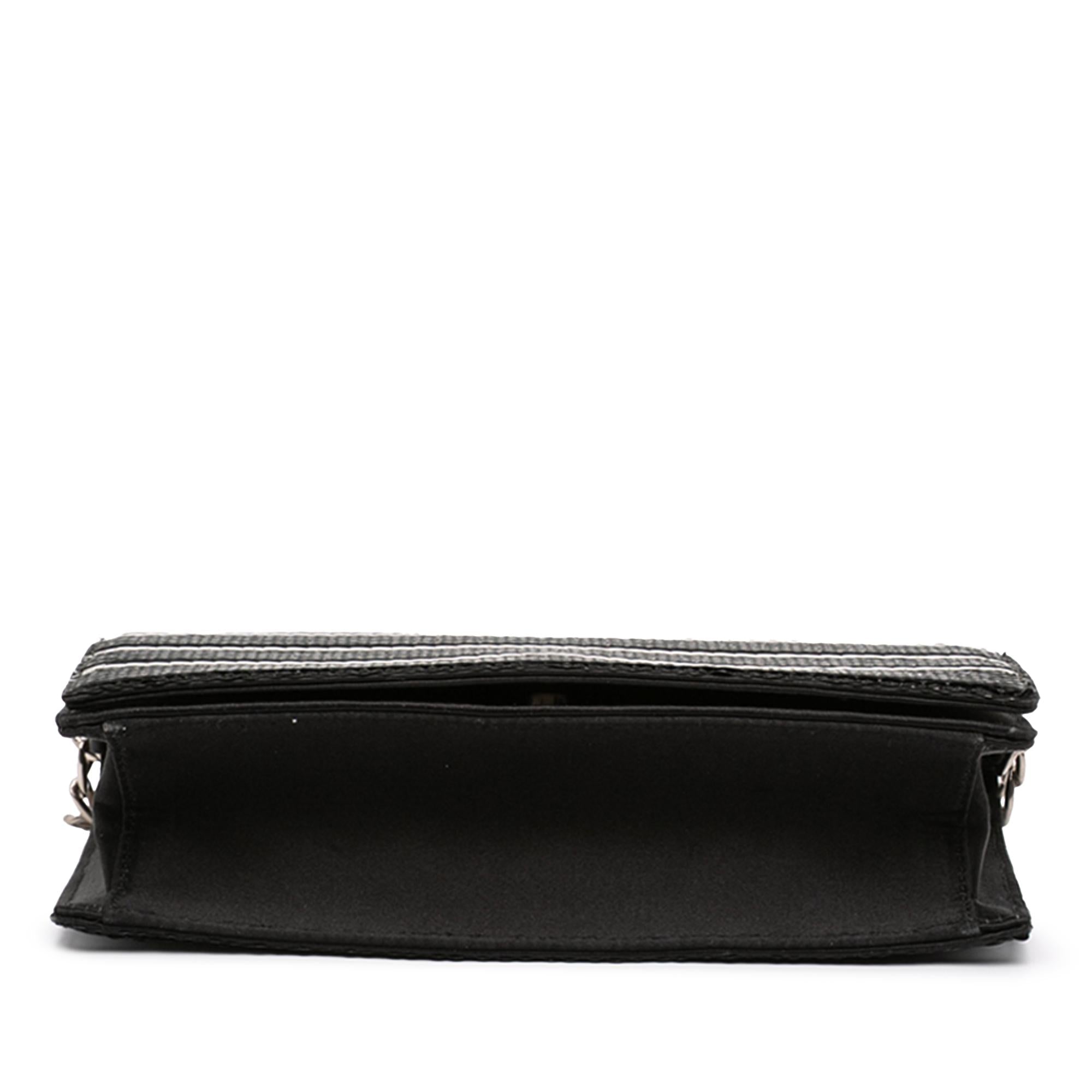 Prada Sequin Embellished Baia Chain Flap