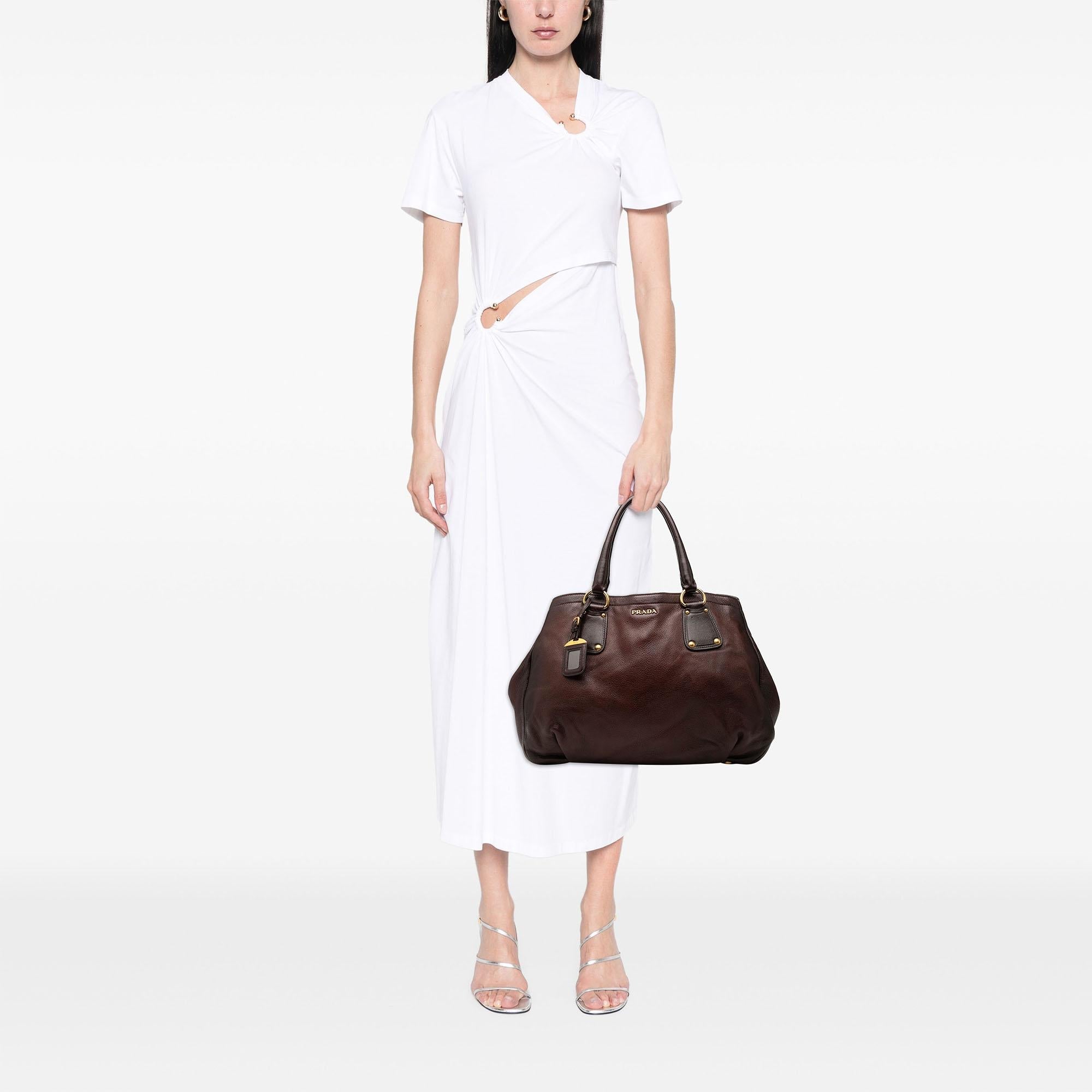 Prada Sfumato Cervo Antik Shopping Tote