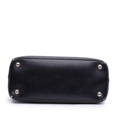 Prada Small Bicolor Saffiano Lux Galleria Double Zip Satchel