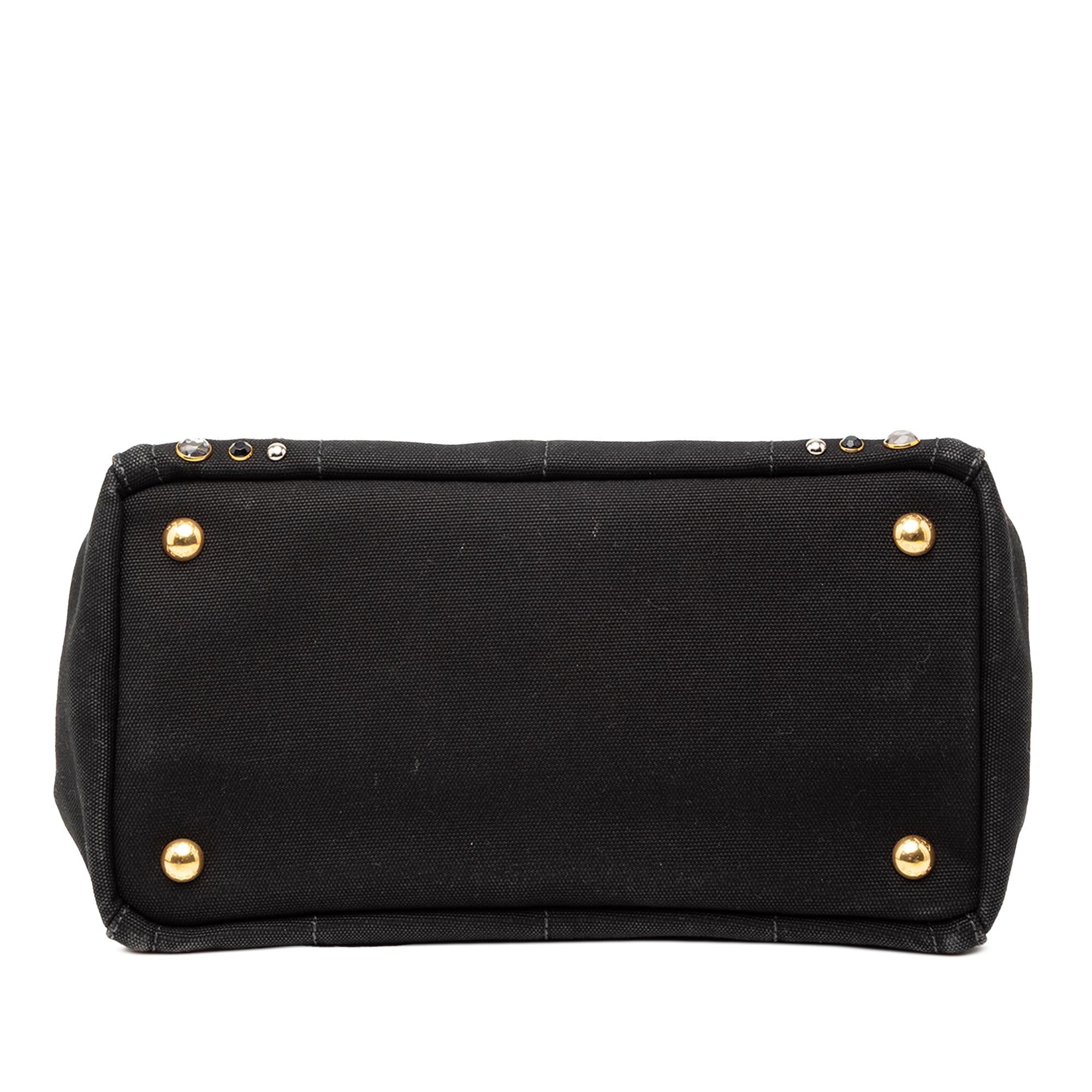 Prada Small Canvas Canapa Bijoux Satchel