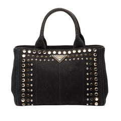 Prada Small Canvas Canapa Bijoux Satchel