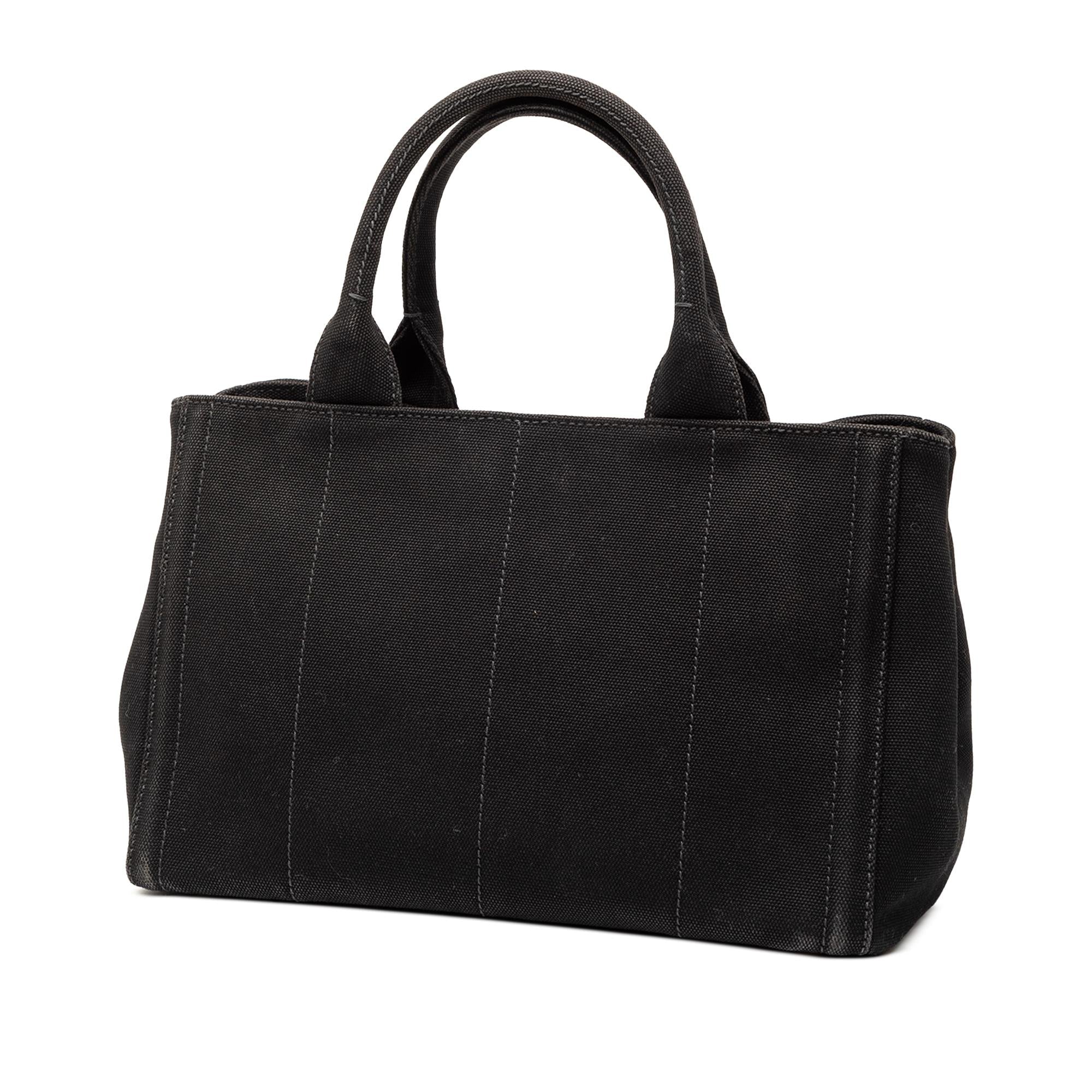 Prada Small Canvas Canapa Bijoux Satchel