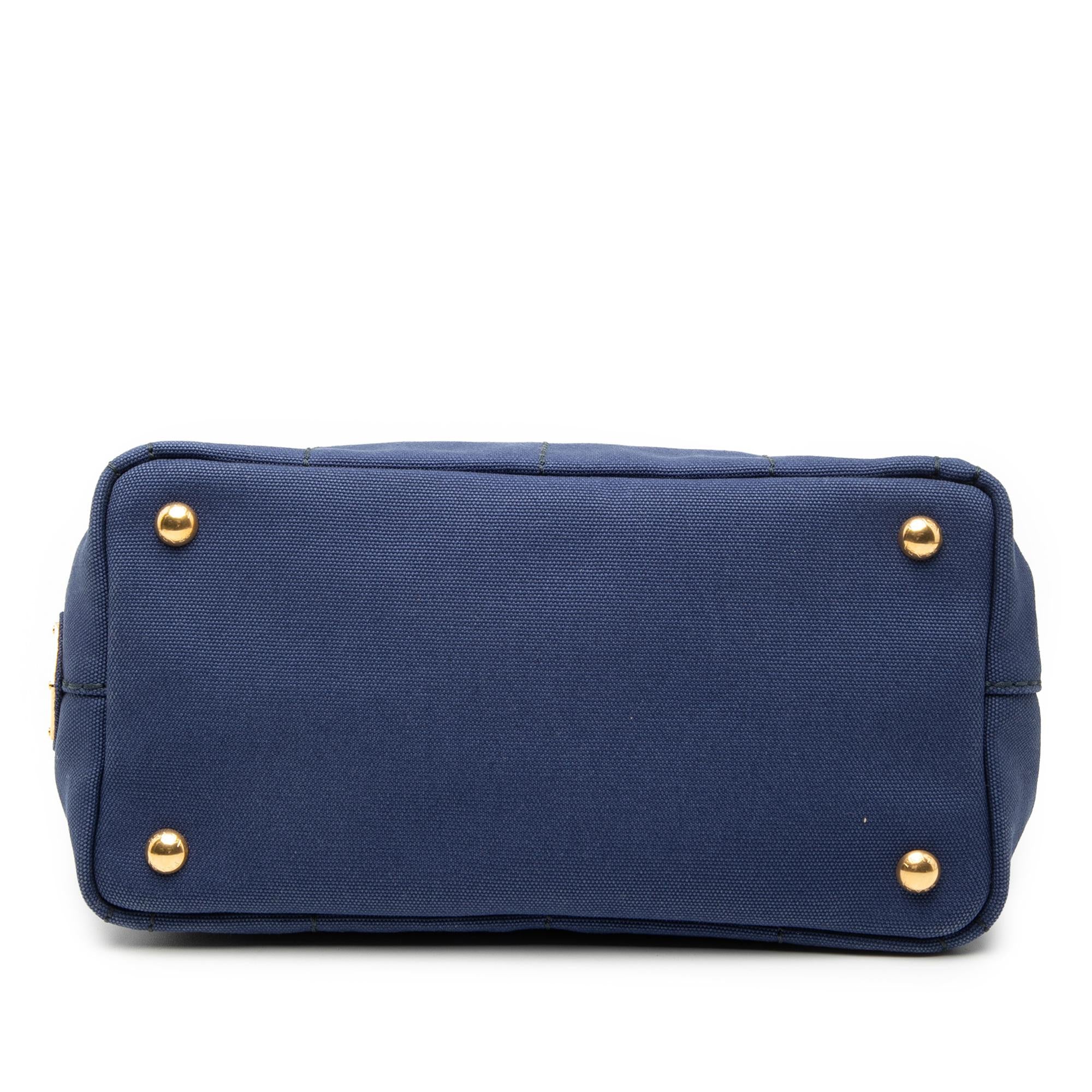 Prada Small Canvas Canapa Logo Satchel