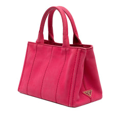 Prada Small Canvas Canapa Logo Satchel