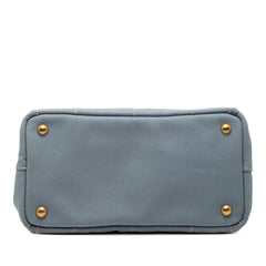 Prada Small Canvas Canapa Logo Satchel