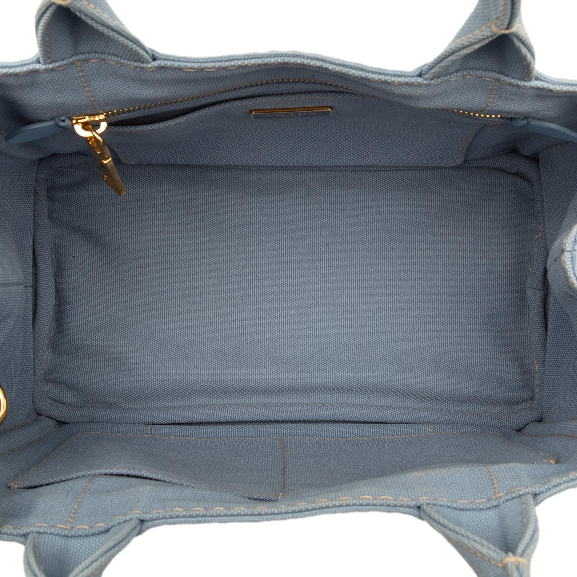 Prada Small Canvas Canapa Logo Satchel