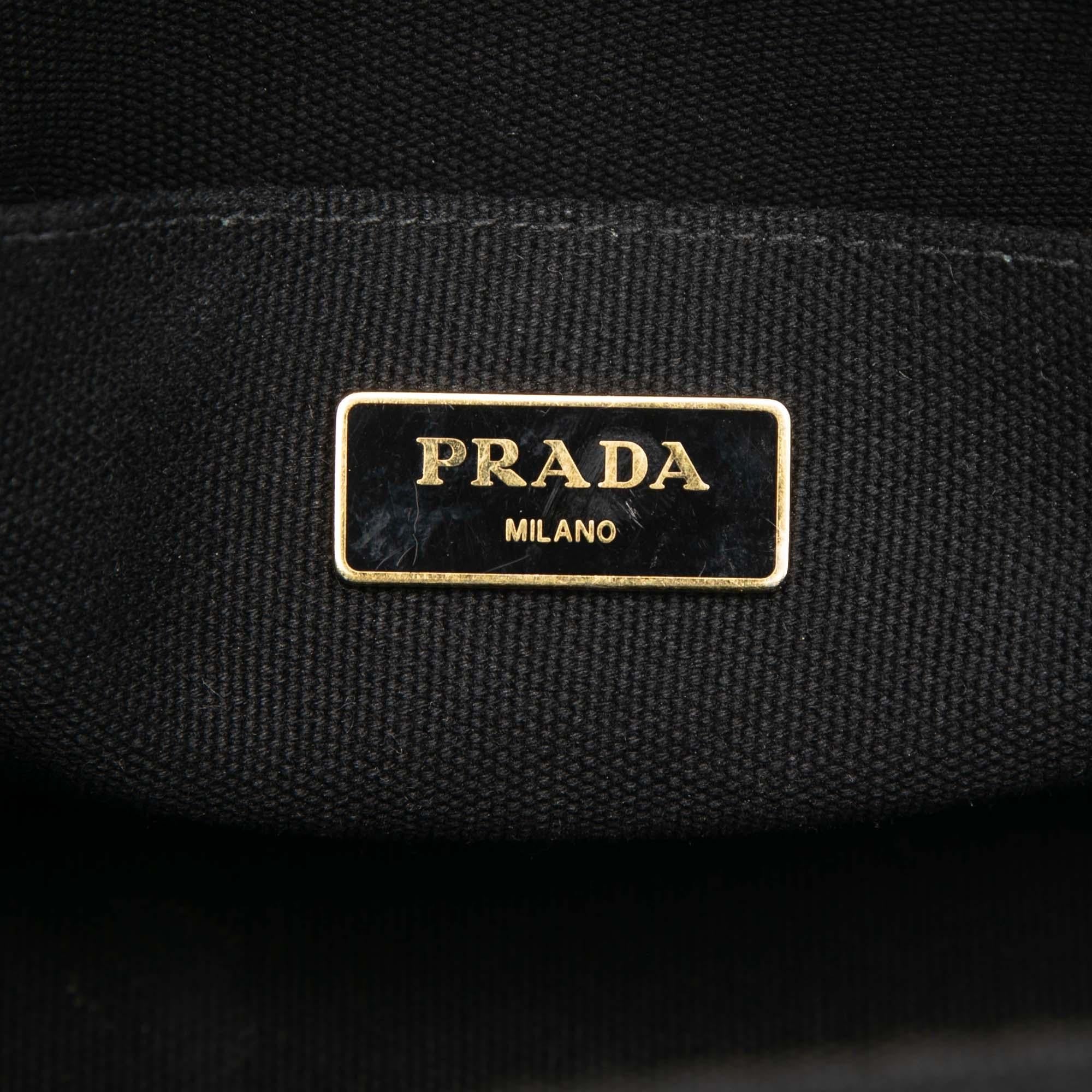 Prada Small Canvas Canapa Logo Satchel