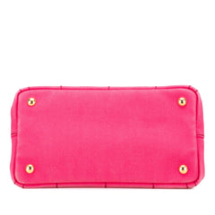 Prada Small Canvas Canapa Logo Satchel