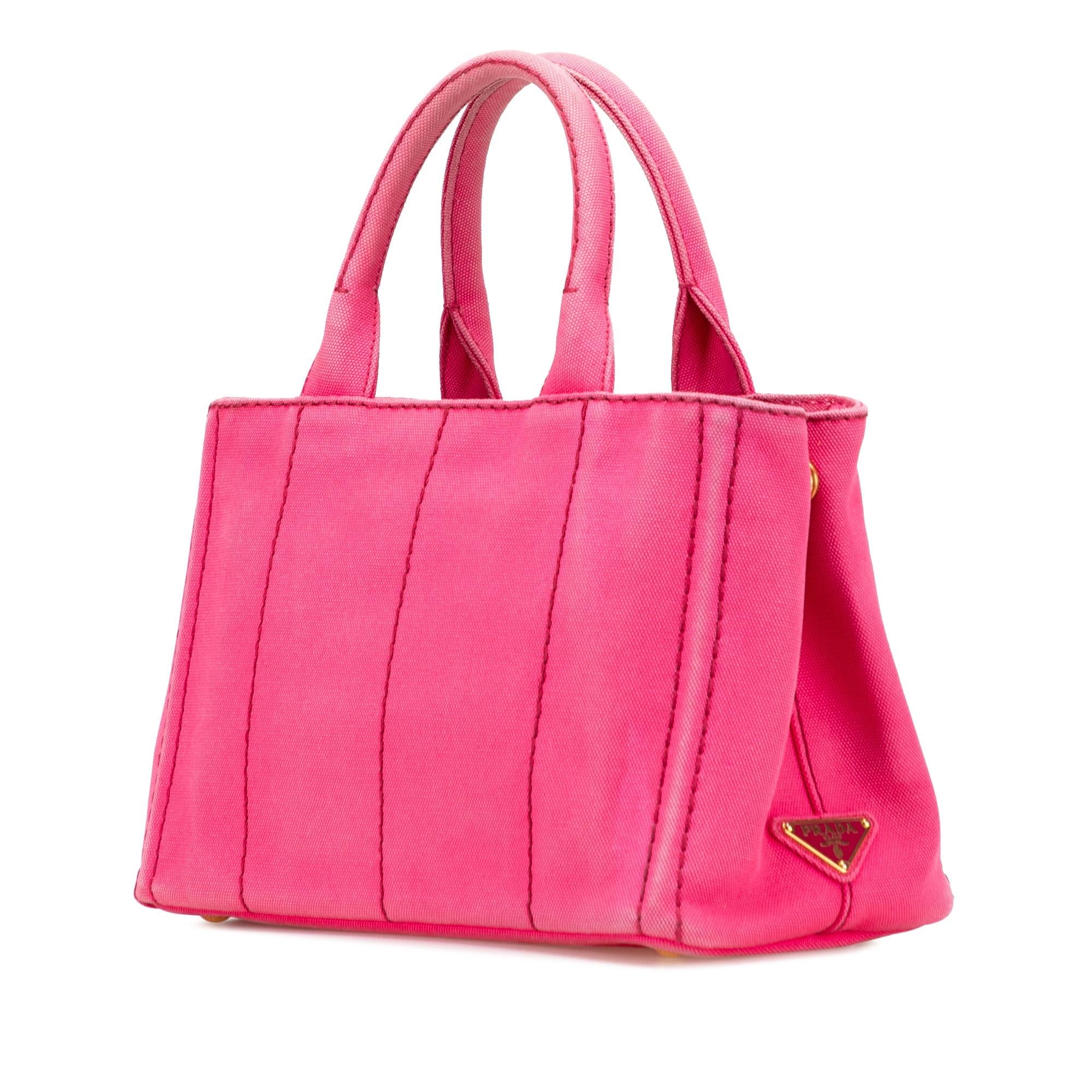 Prada Small Canvas Canapa Logo Satchel