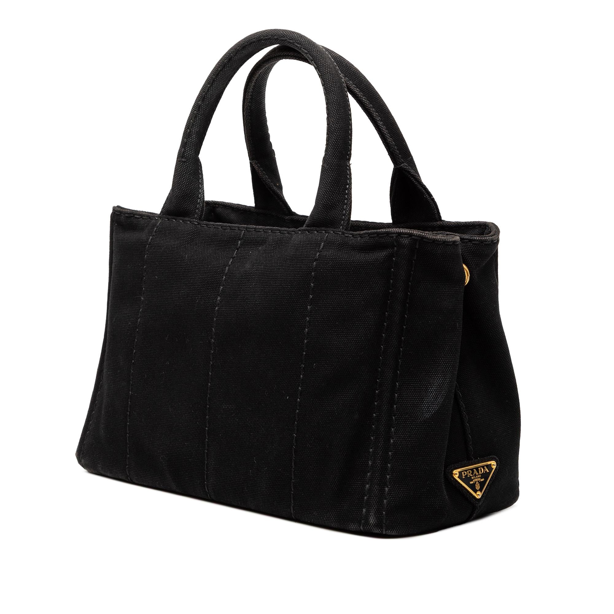 Prada Small Canvas Canapa Logo Satchel