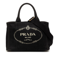 Prada Small Canvas Canapa Logo Satchel