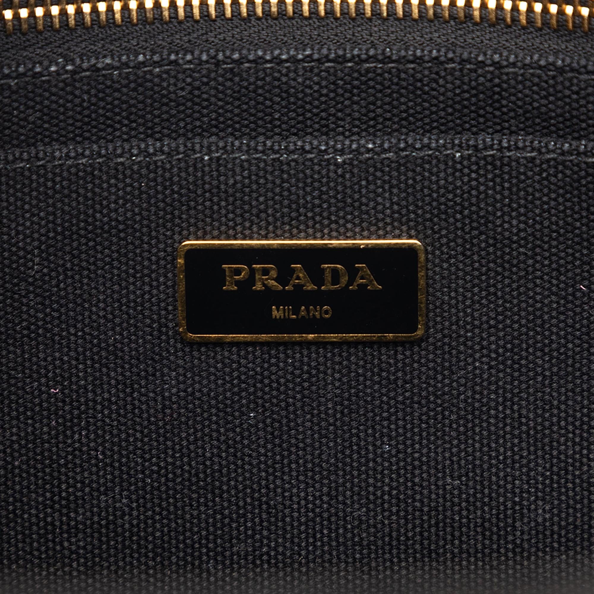 Prada Small Canvas Canapa Logo Satchel