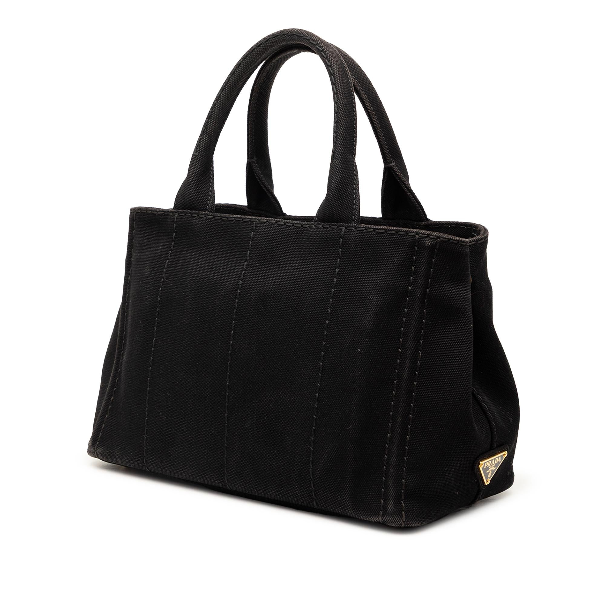 Prada Small Canvas Canapa Logo Satchel