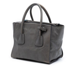 Prada Small Glace Calf Twin Pocket Satchel