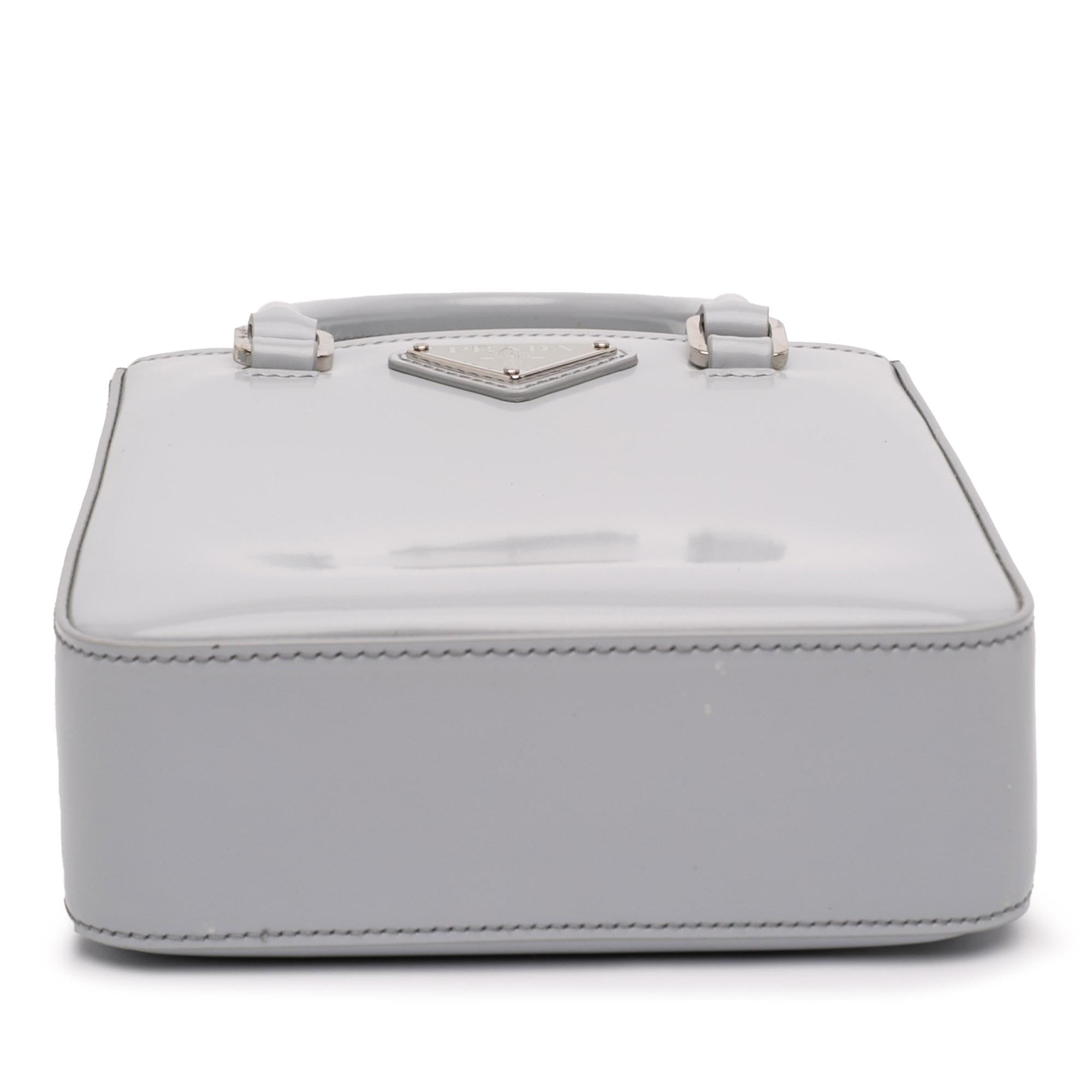Prada Small Leather Brushed Tote