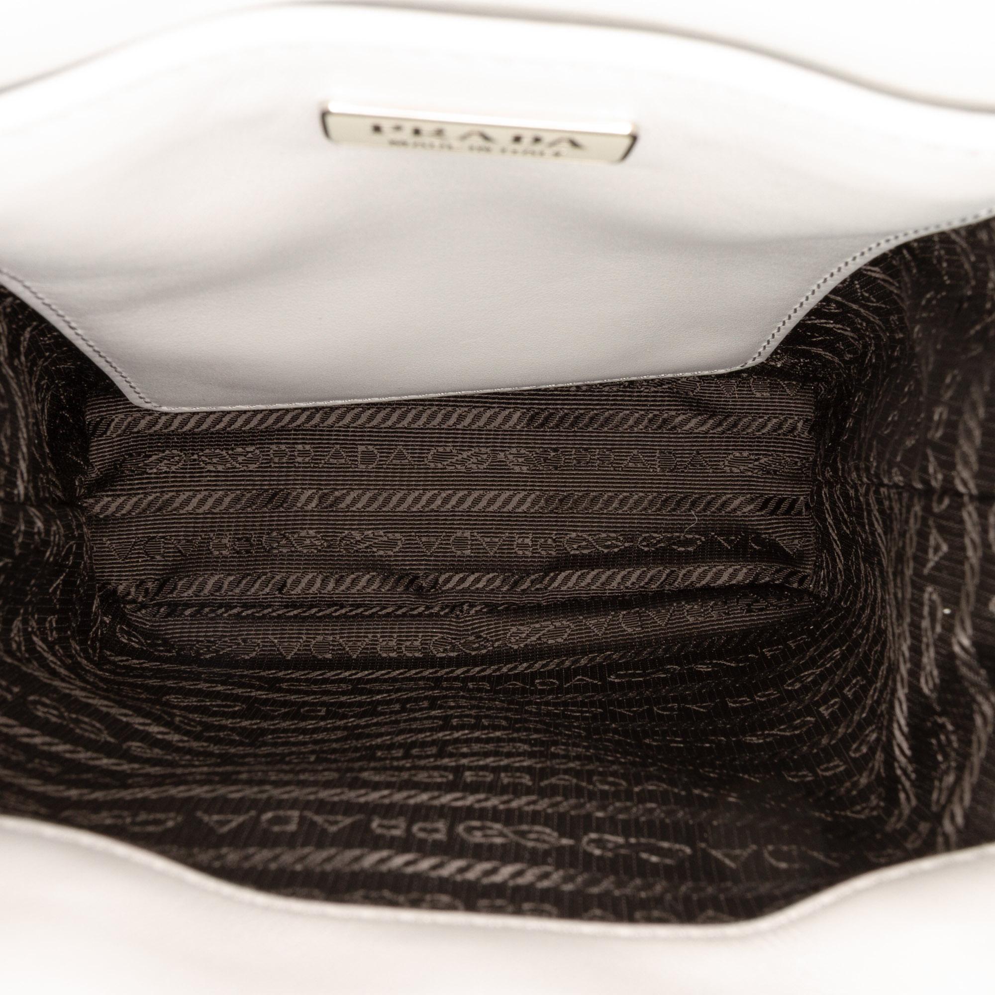 Prada Small Leather Brushed Tote