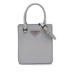Prada Small Leather Brushed Tote