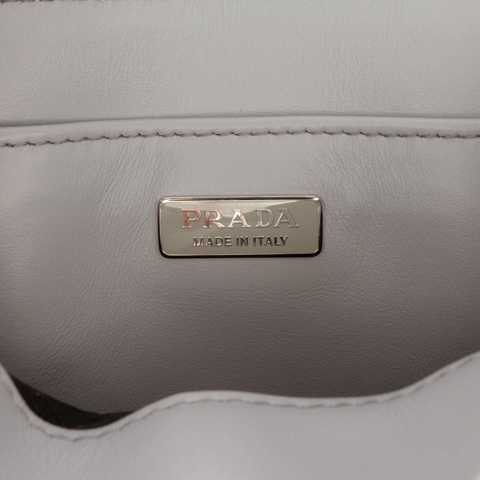 Prada Small Leather Brushed Tote