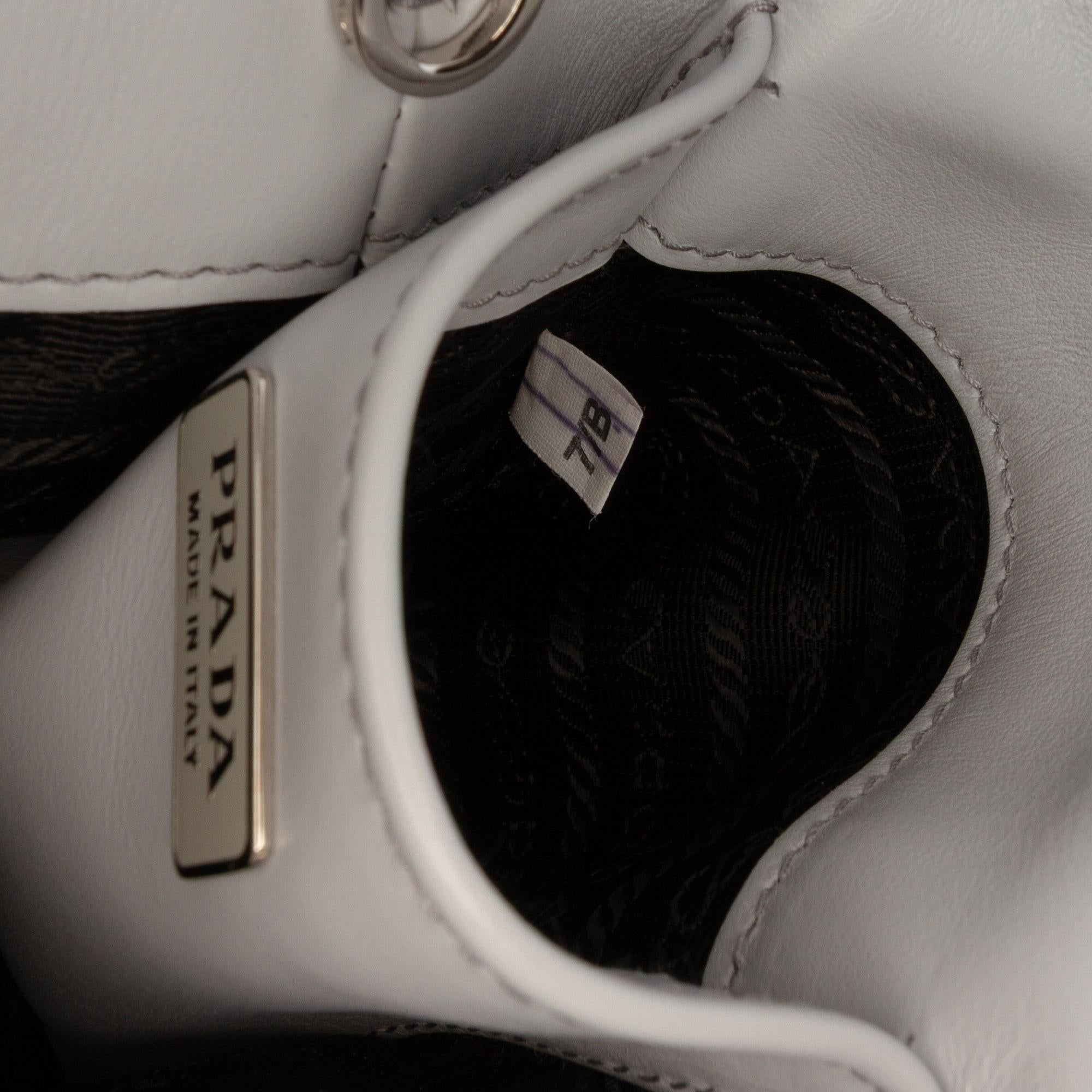 Prada Small Leather Brushed Tote