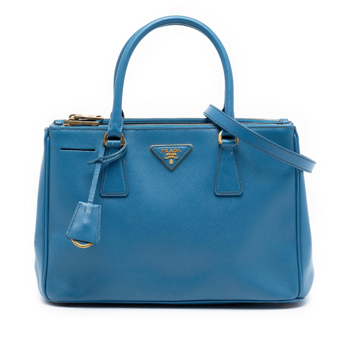 Prada Small Saffiano Lux Galleria Double Zip Satchel