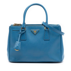 Prada Small Saffiano Lux Galleria Double Zip Satchel