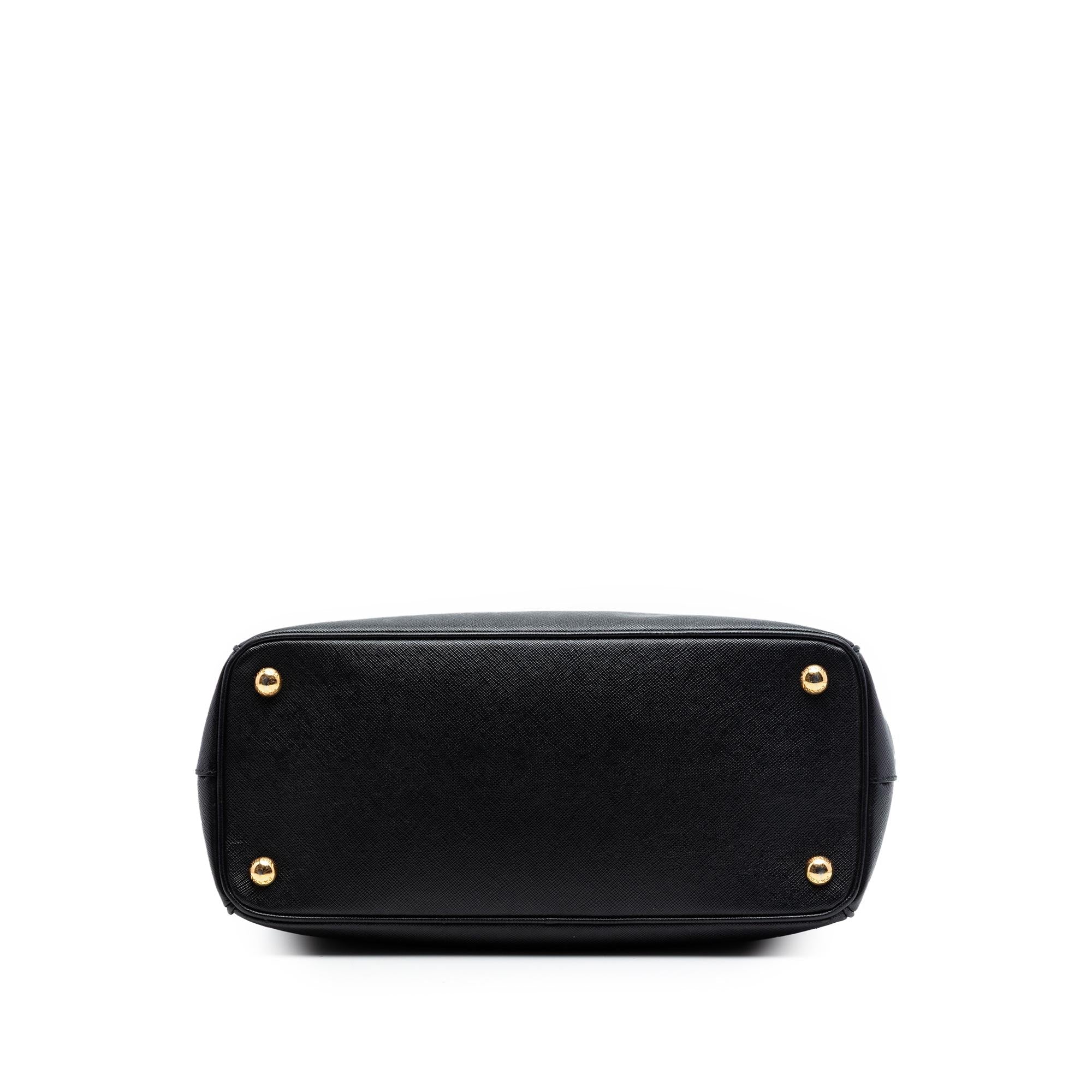 Prada Small Saffiano Lux Galleria Double Zip Satchel