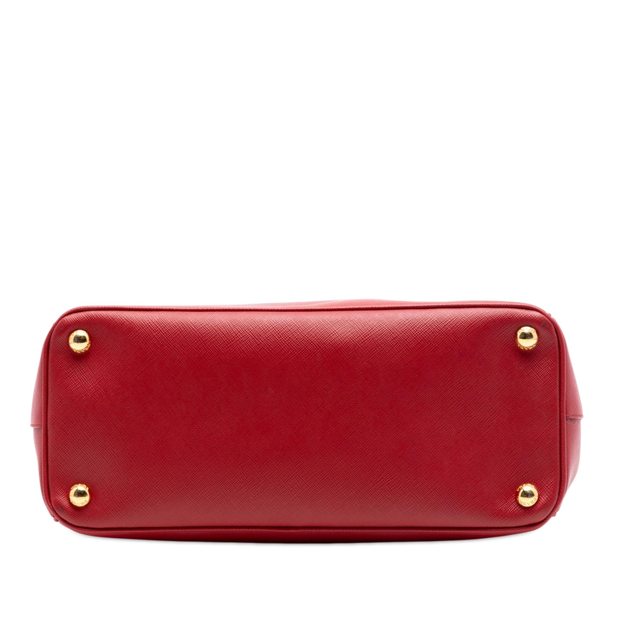 Prada Small Saffiano Lux Galleria Double Zip Satchel