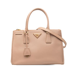 Prada Small Saffiano Lux Galleria Double Zip Tote