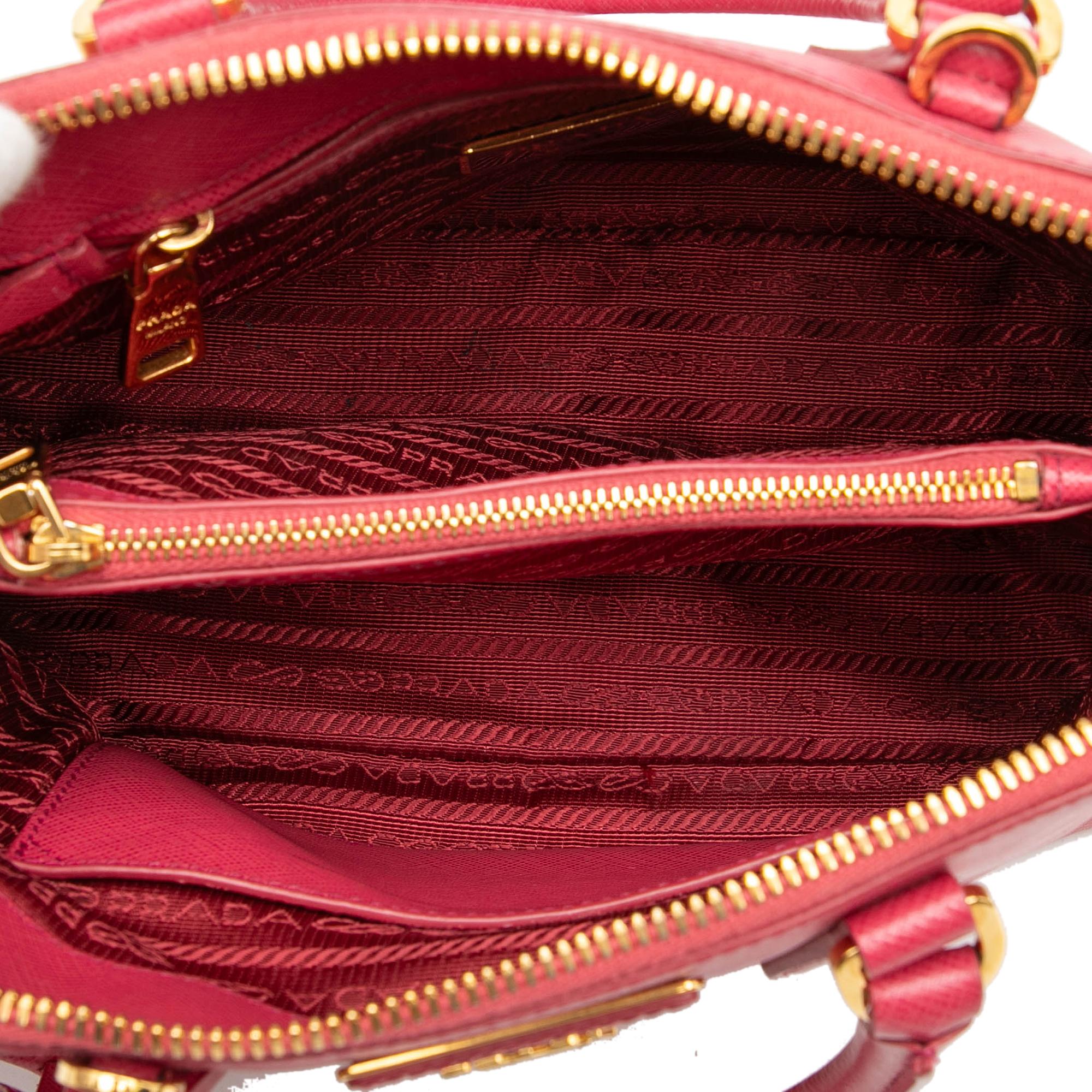 Prada Small Saffiano Lux Promenade Satchel