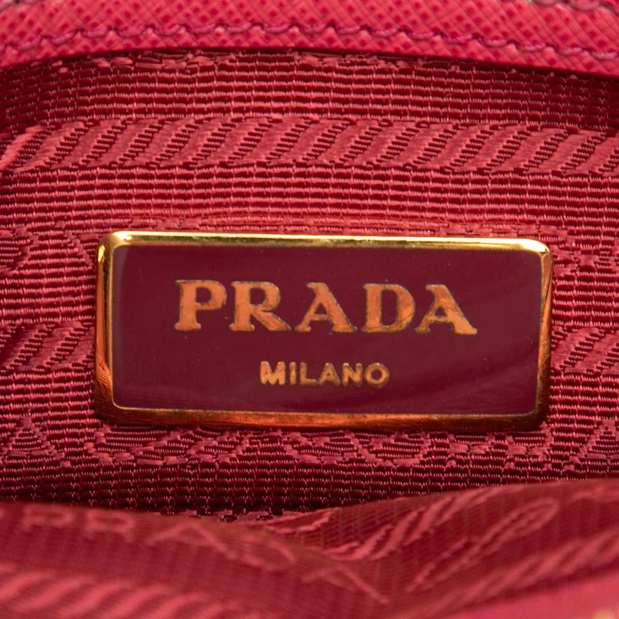 Prada Small Saffiano Lux Promenade Satchel