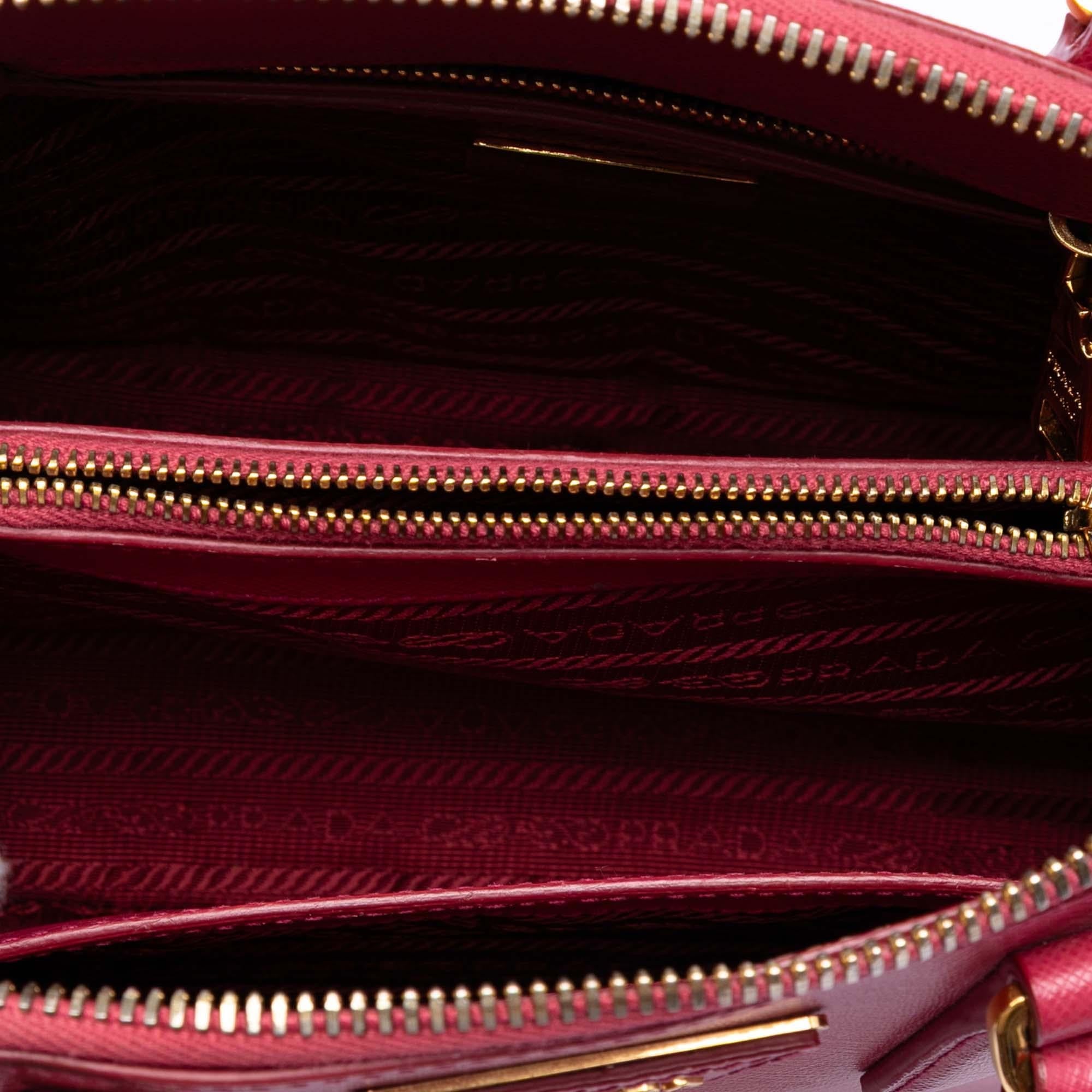 Prada Small Saffiano Lux Promenade Satchel