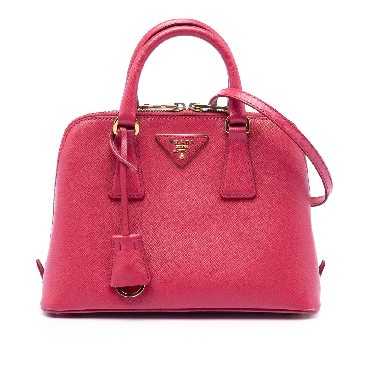 Prada Small Saffiano Lux Promenade Satchel