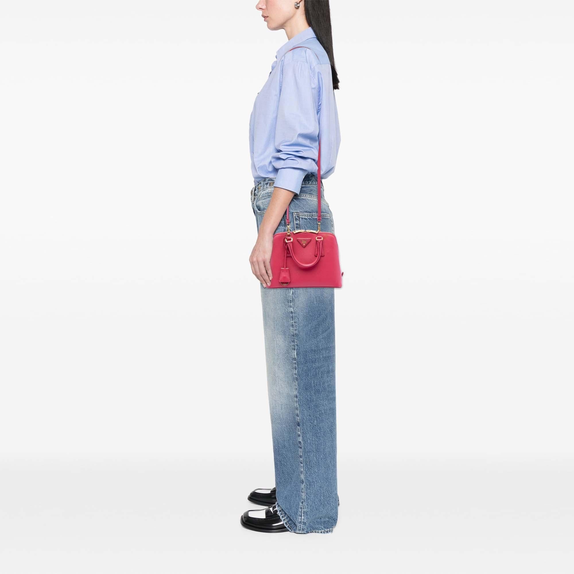 Prada Small Saffiano Lux Promenade Satchel