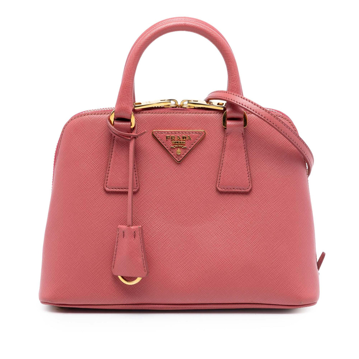 Prada Small Saffiano Lux Promenade Satchel
