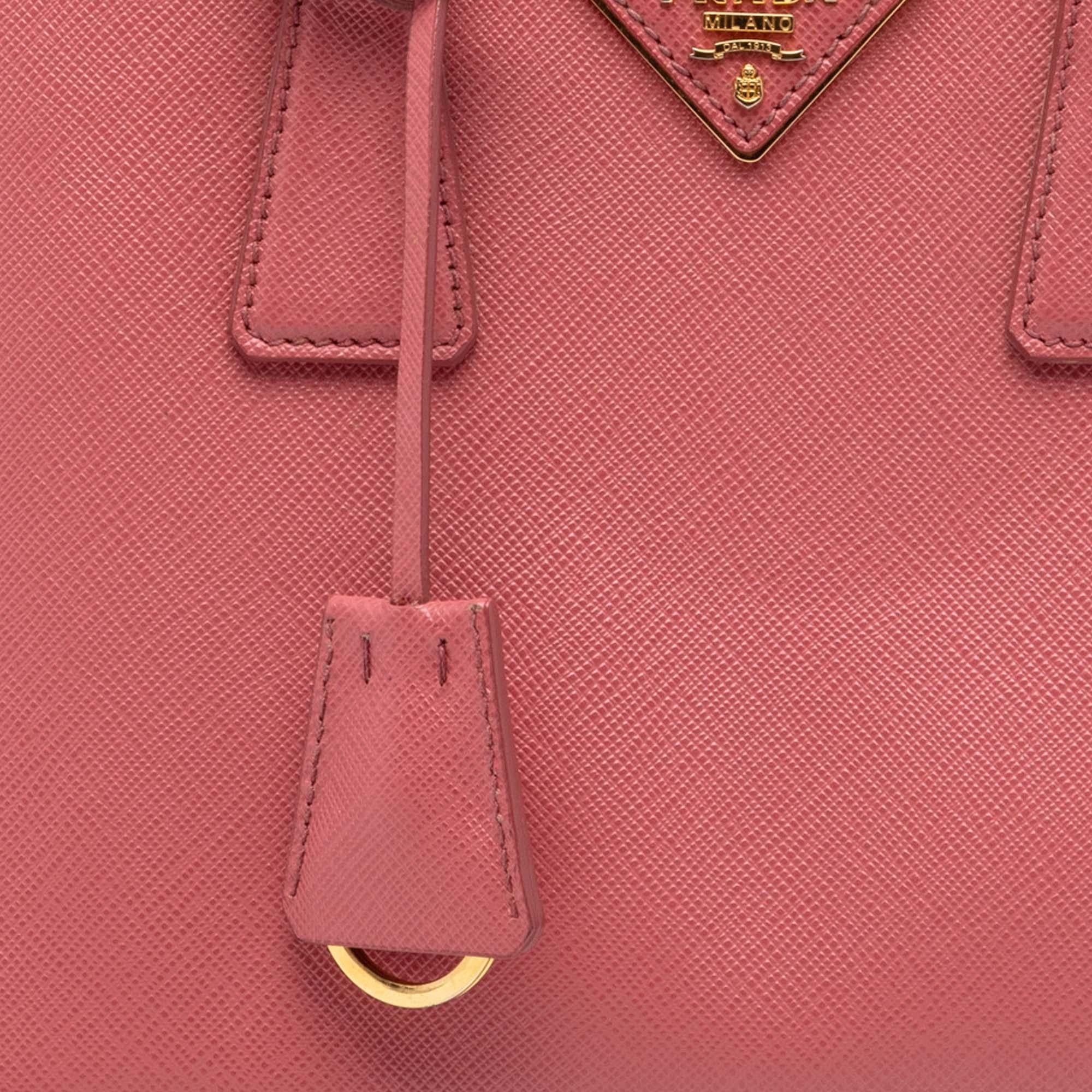 Prada Small Saffiano Lux Promenade Satchel