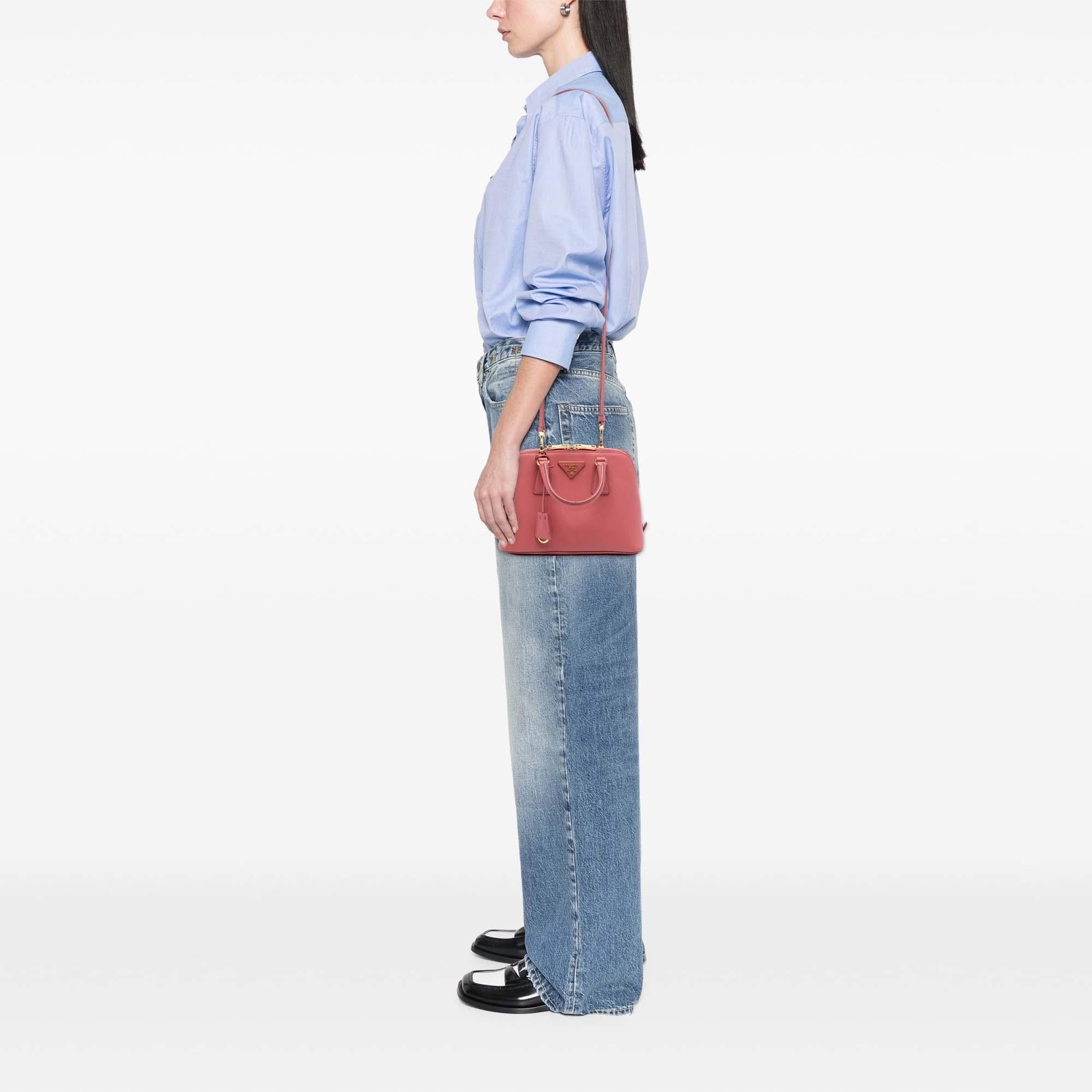 Prada Small Saffiano Lux Promenade Satchel