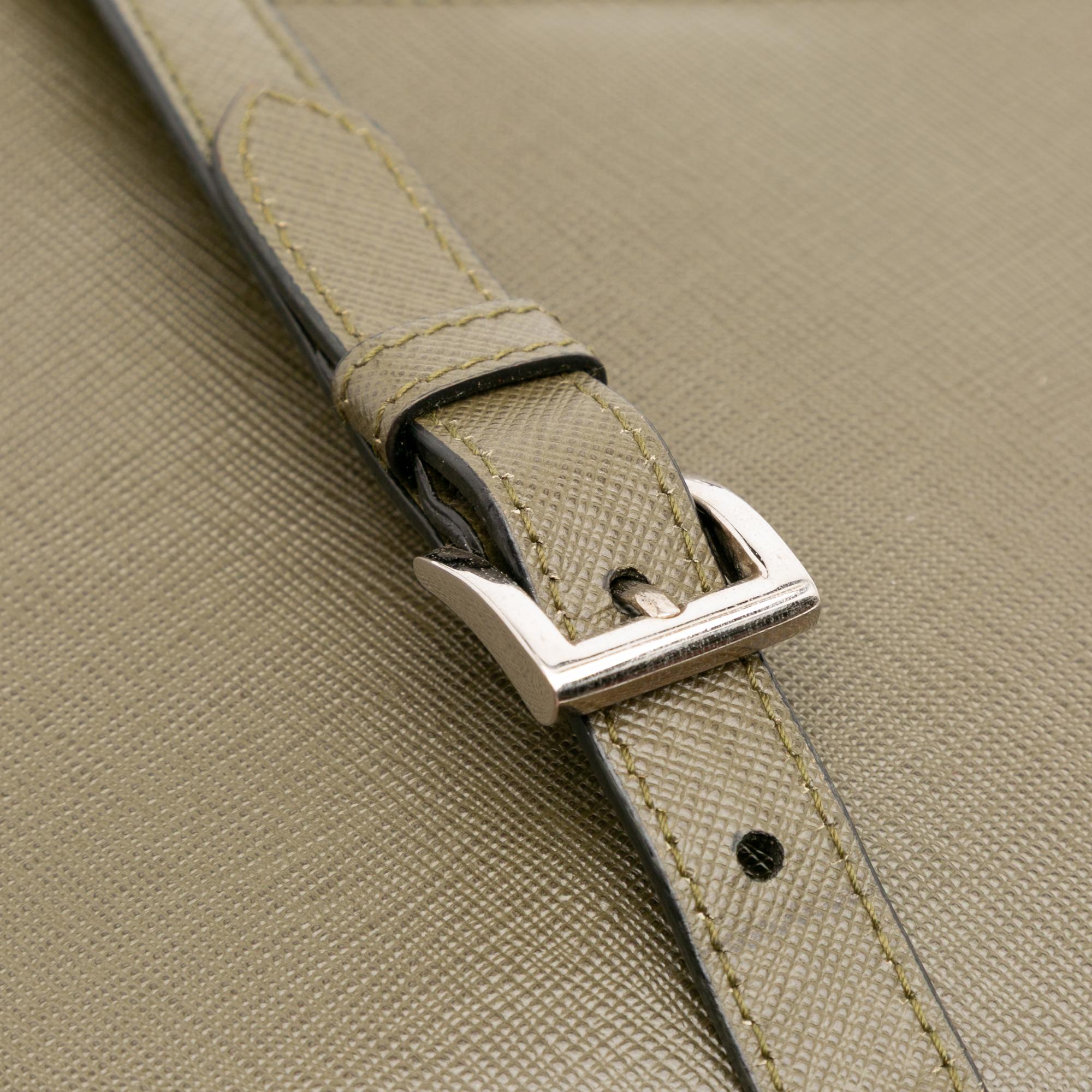 Prada Small Saffiano Lux Sound Satchel