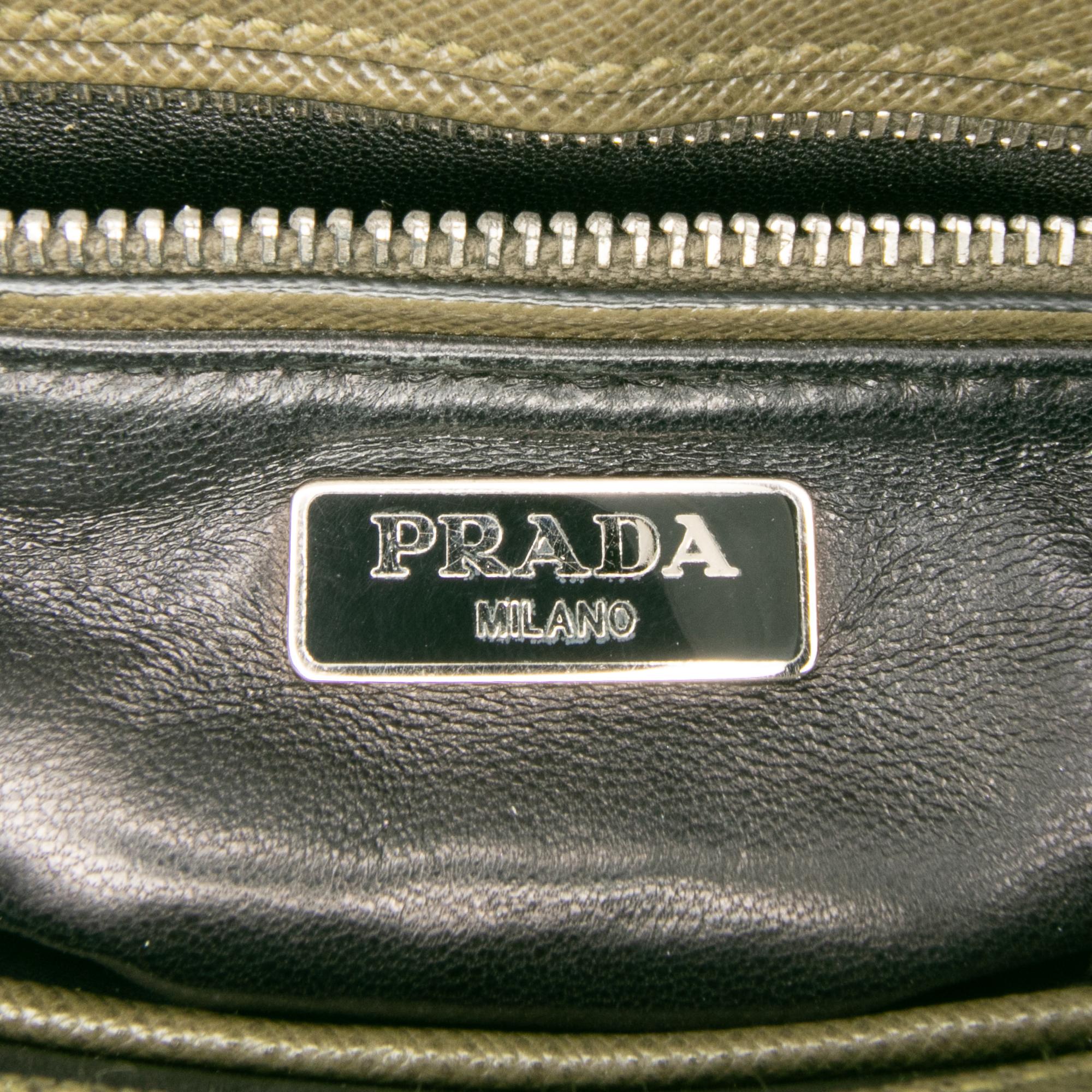 Prada Small Saffiano Lux Sound Satchel