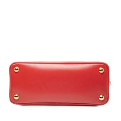 Prada Small Saffiano Vernice Promenade Satchel