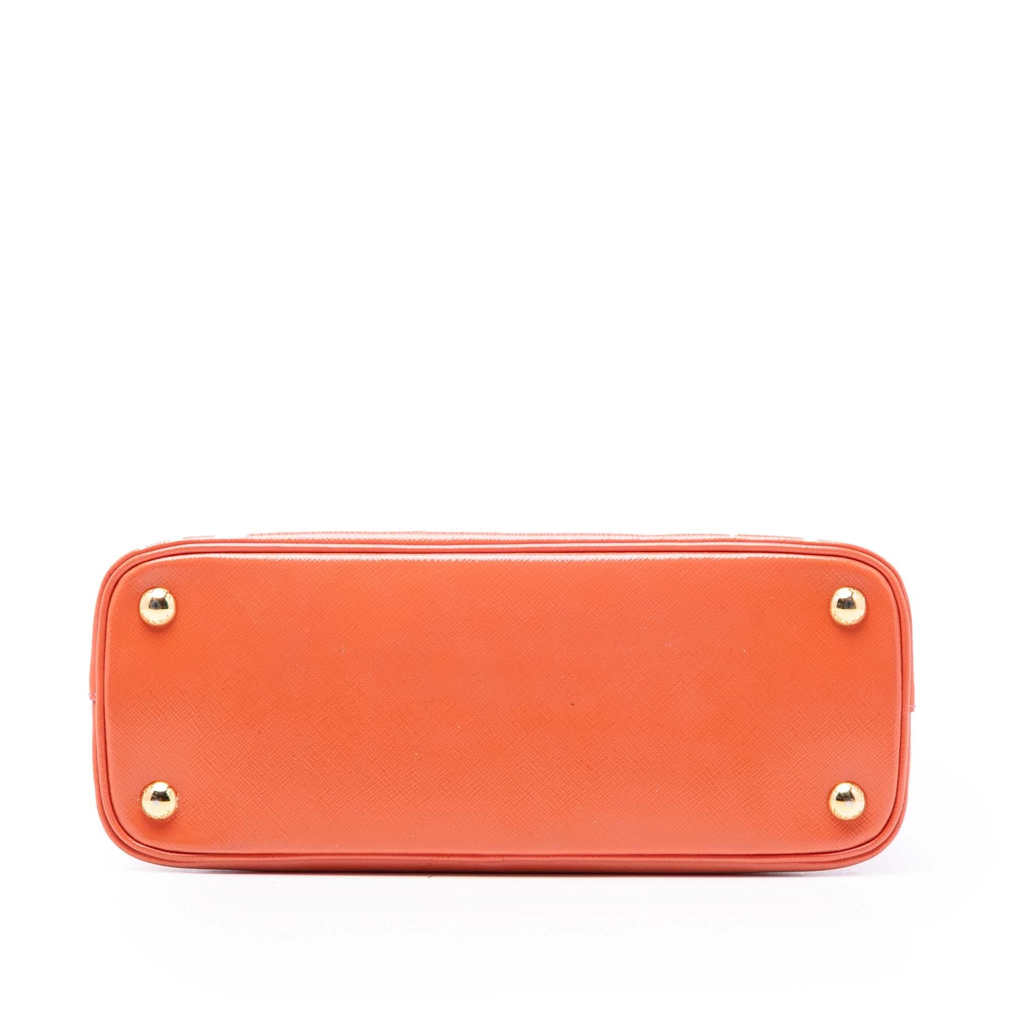 Prada Small Saffiano Vernice Promenade Satchel