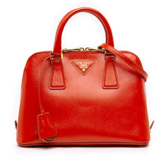 Prada Small Saffiano Vernice Promenade Satchel
