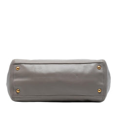 Prada Small Soft Calf Double Zip Satchel