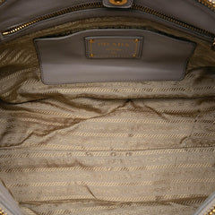 Prada Small Soft Calf Double Zip Satchel