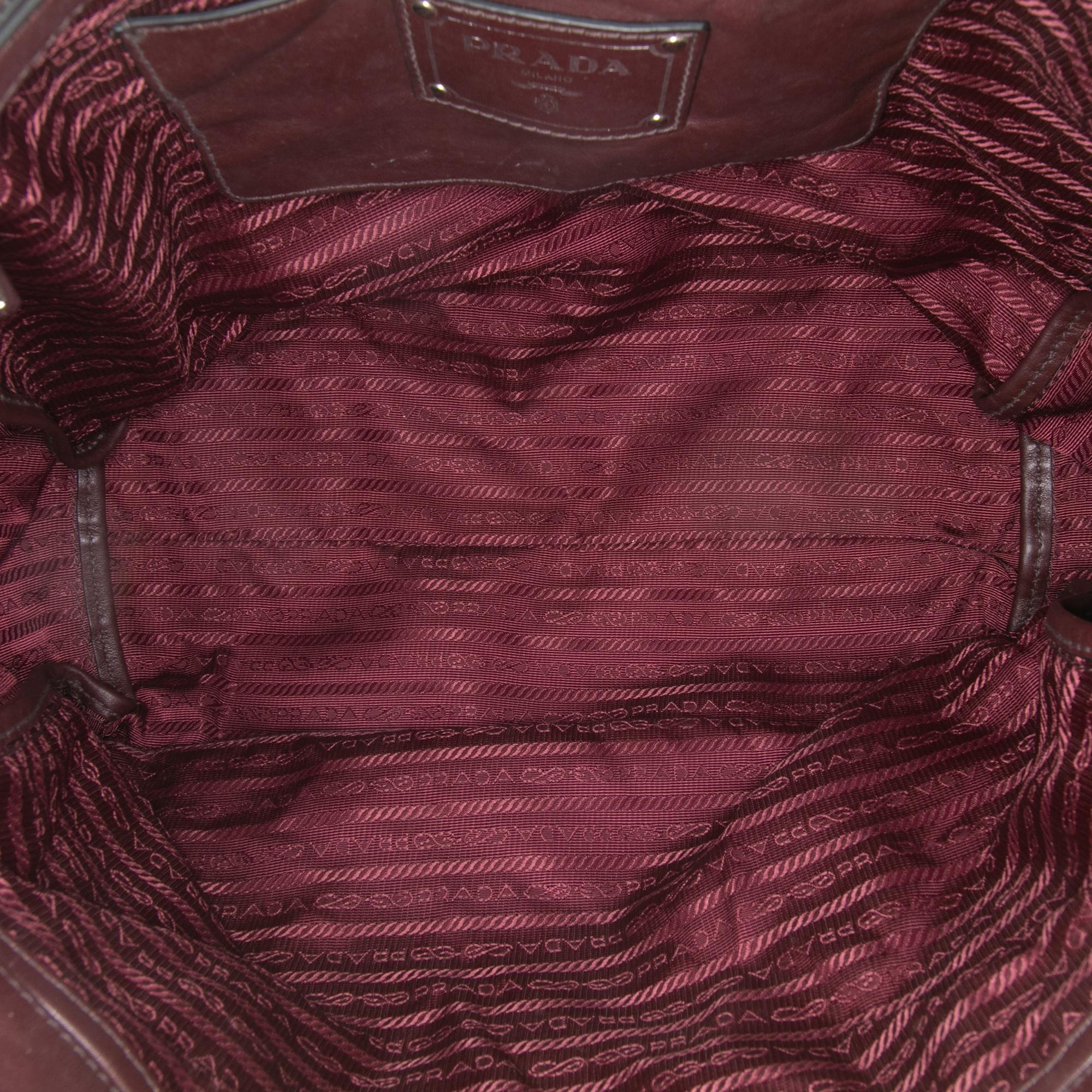 Prada Soft Calf Convertible Shopper Tote