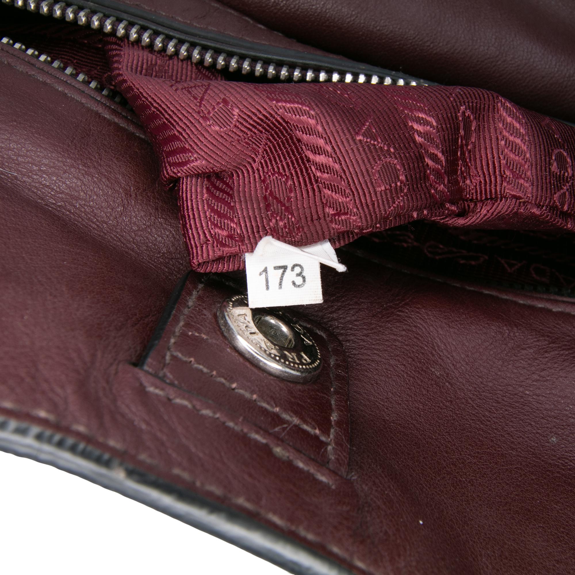 Prada Soft Calf Convertible Shopper Tote