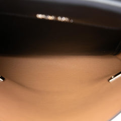 Prada Soft Calf Double Turnlock Satchel
