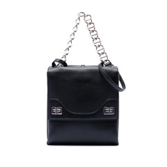 Prada Soft Calf Double Turnlock Satchel