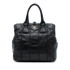 Prada Soft Calf Frame Top Handle Bag